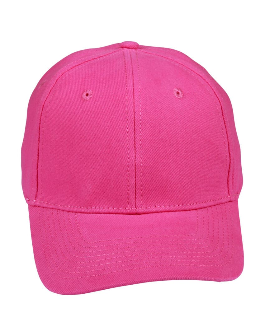 A pink hat is shown with no background.