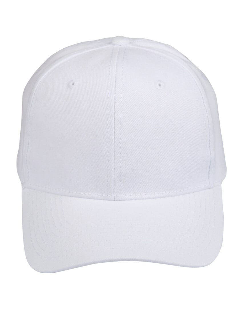 A white hat is shown with no background.