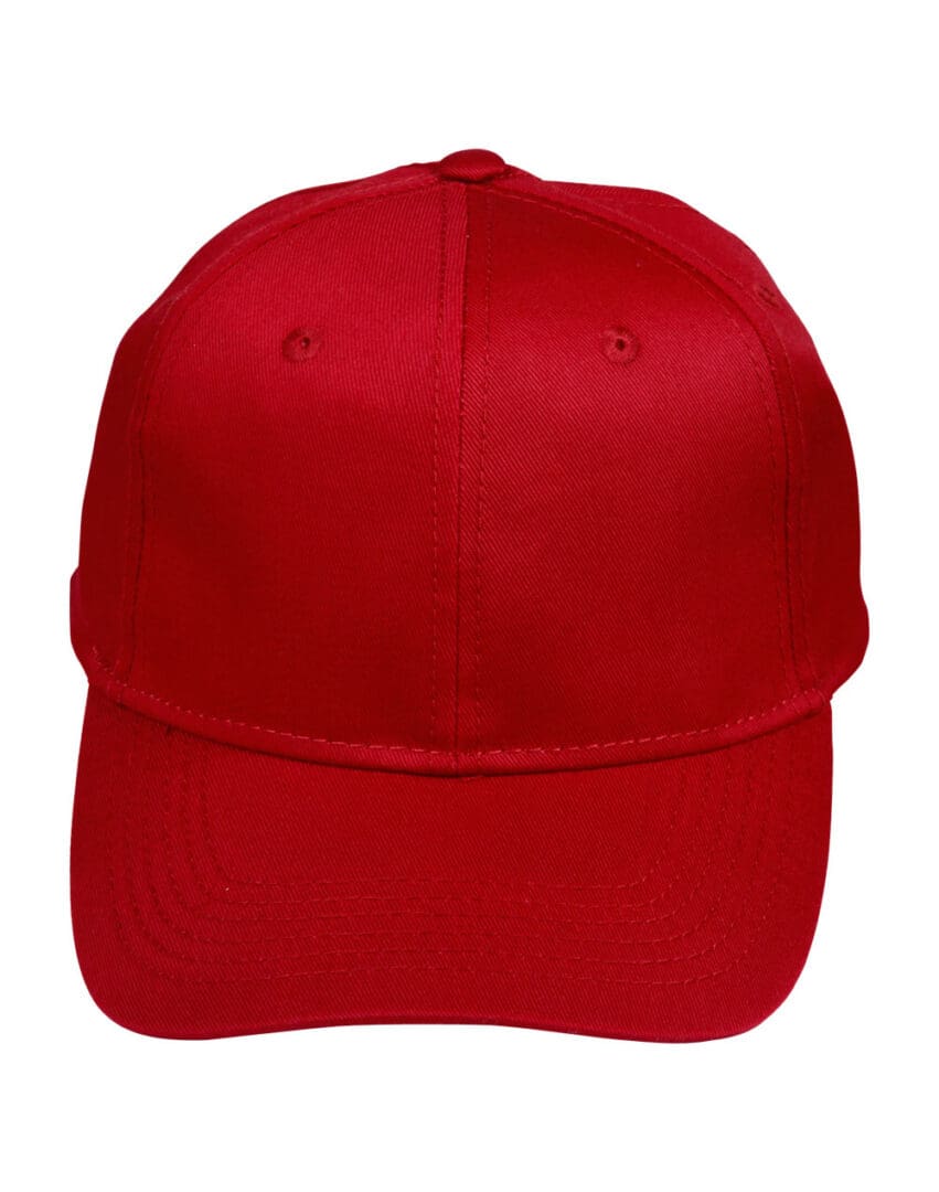 A red hat is shown with no background.