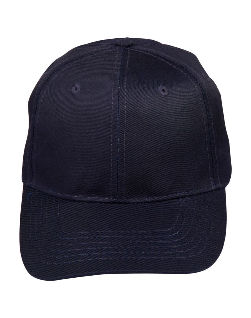 A black baseball cap is shown with no hat.