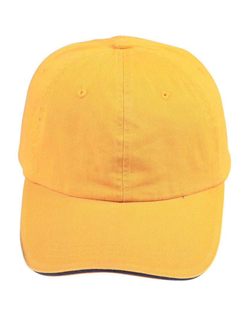 A yellow hat is on the ground