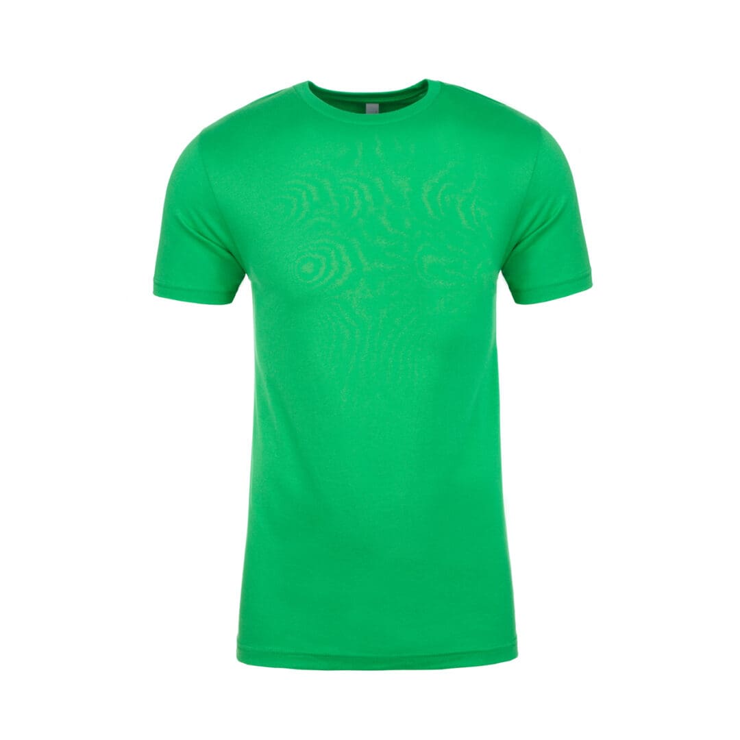 A green shirt is shown with no background.