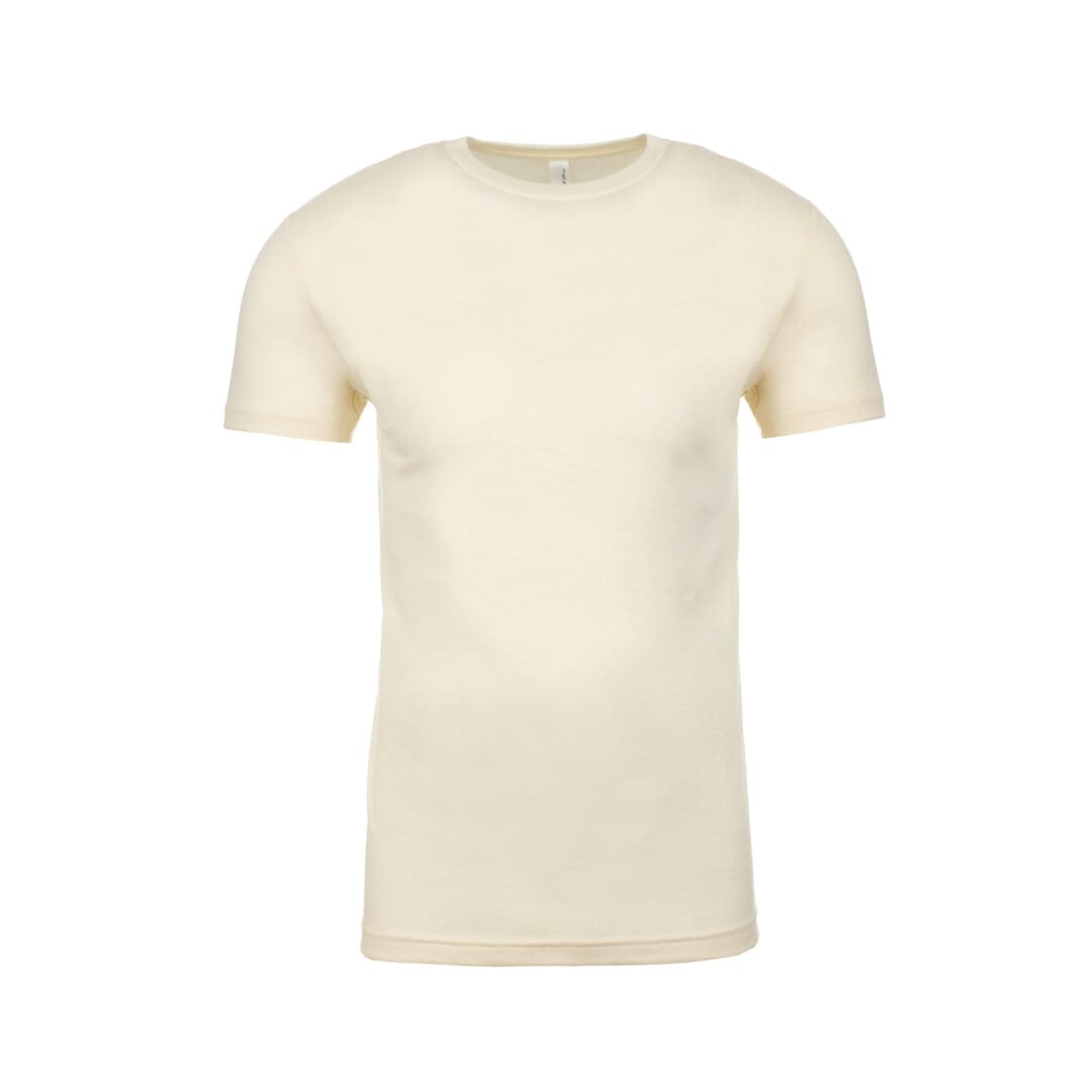 A white t-shirt is shown on a white background.