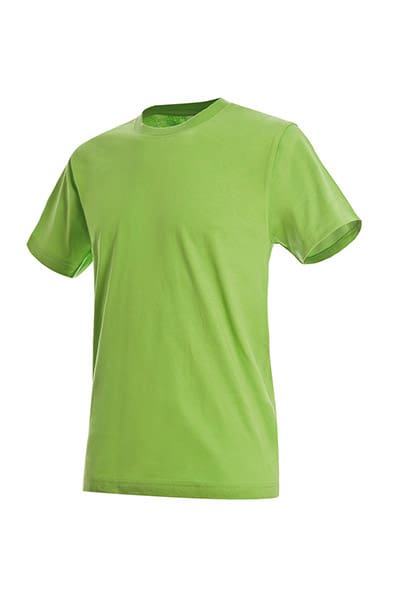 A green shirt is shown with no background.